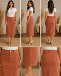 Saddie denim skirt